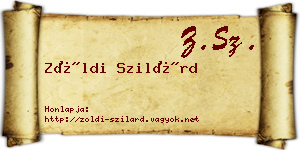 Zöldi Szilárd névjegykártya